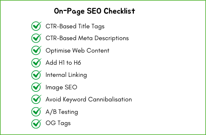 On-Page SEO Checklist